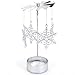 Bits and Pieces - 5 Inch Rotating Snowflake Tealight Candle Holder - Spinning Scandinavian Design Tea Light