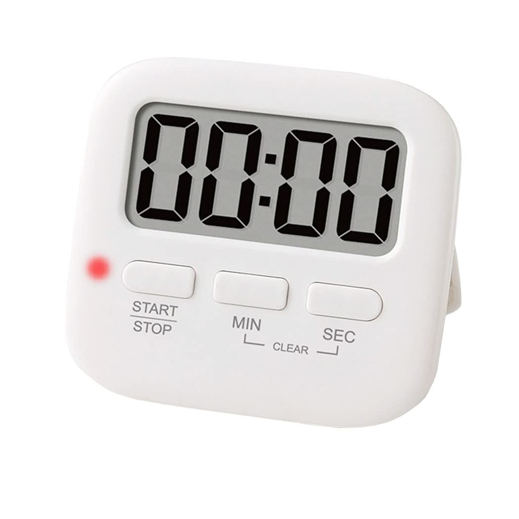 Kitchen Timer, INRIGOROUS Digital Kitchen Timer, Strong Magnet, Count-Up & Count Down, Stopwatch Timer With Mute Mode, Loud Alarm, Big Digit, Back Stand, Hanging Hole for Cooking, Kids, Teacher