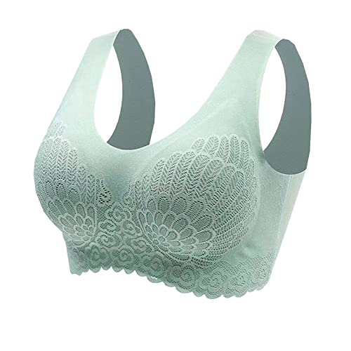 3-Pack Sports Bras for Women Seamless Comfort with Removable Pads Support Yoga Bra No Underwire Wirefree Sleep Bra