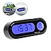 YOUNGFLY 12V LCD Car Auto Digital LED Electronic Time Clock Thermometer with Backlight
