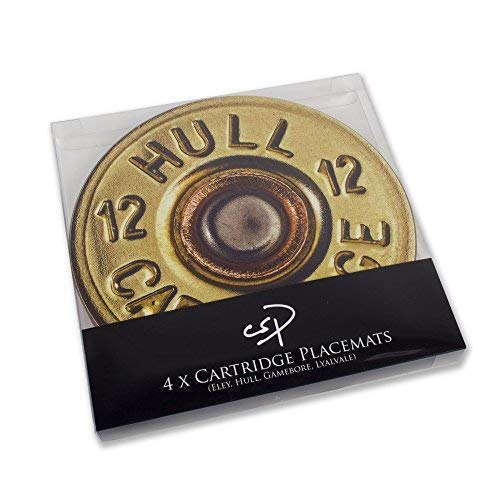 Shooting tablemats or placemats. Cartridge Designs. British-Made