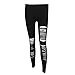 SUNNOW® Sexy Women Split the Skinny Jeggings Black Stretch Leggings Tights Leggings (Black), One Size