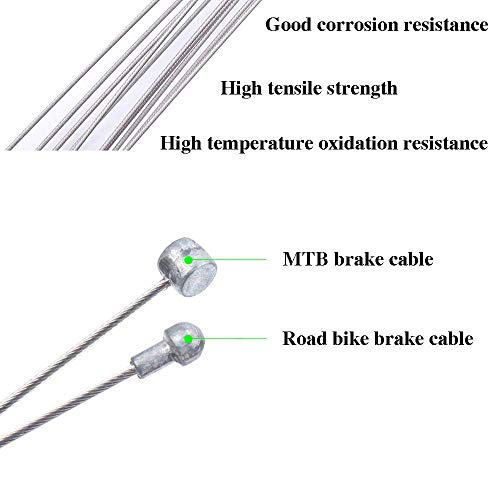 GAKA Bike Brake Cable Housing Set Mountain Bicycle Brake Cable and
