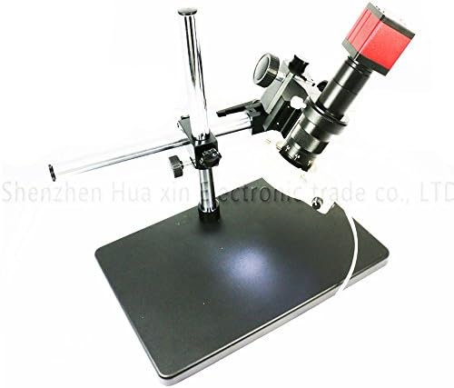Newest 13MP HMID VGA outputs Industry Microscope Camera+Big Boom Stand Universal bracket+180X C-MOUNT Lens+56 LED Light