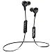 KingYou Bluetooth Headphones V4.1 Wireless Sport Earbuds Comfort Fit Heavy Bass Sweatproof in-Ear Magnetic Earphones with Microphone for Gym Workout Running Jogging 8 Hours Headset BT001S(Black)