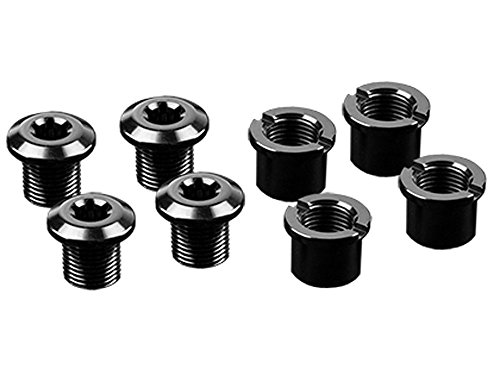 CHAINRING BOLT SET ABSOLUTEBLACK 4xLONG BK