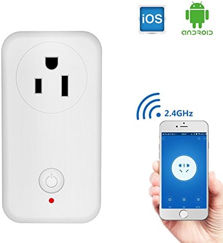 Smart Plug WiFi Outlet Works with Alexa and Google Assistant with Timer Function No Hub Required