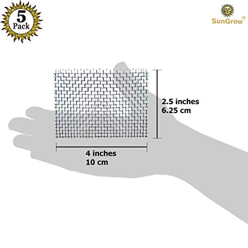 Luffy Moss Wall Mesh Kit (5 pcs) - Stainless Steel, Strong and Flexible, Enhance Aquarium with a Luscious Green Moss Wall or Moss Floor: Easy to Use with All Aquatic Plants Including Java and Pellia