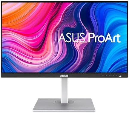 ProArt Display PA279CV monitor 4K HDR UHD de 27 polegadas (3840 x 2160), IPS, 100% sRGB/Rec. 709, ΔE < 2, hub USB USB HDMI DisplayPort USB-C, calma verificada, cuidados oculares, pivot inclinável,