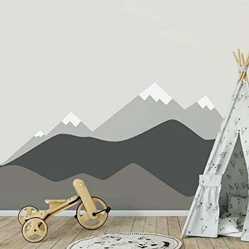 JXAA 2M Large Size Hilltop Mountain Wall Decal DIY self-adhesive Nursery Wall Decor Art Mountain Mural Home Decorative Sticker 274 cm x 165 cm