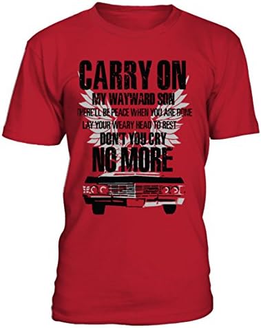 Carry One Supernatural Shirt Gift - Round Neck T-shirt Unisex (4XL, red)