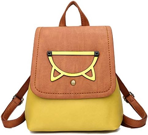 Leather Backpack Women Fashion Backbags For Teenage Girls Pink/Black Female School Bags Travel Shoulder Bag