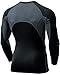 Tesla TM-MUD71-BKH_Large Men's Mesh-Side-Back Panel Long-Sleeved T-Shirt Compression Baselayer MUD71