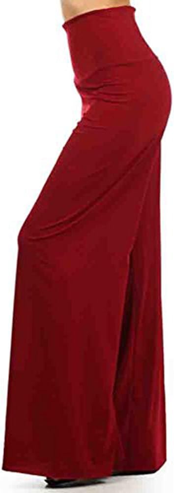 Fashiondio Women's Wide Poly Leg Boho Palazzo Pants