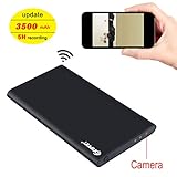 Wireless Spy Hidden Camera, corprit 1080P WiFi Home Security Camera 3500mAh Power Bank Nanny Cam (16GB Micro SD Card Included)