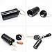 PPFISH 3 Air-Tight EDC Accessory Case, Pill Fob Capsule Keychain, Waterproof Match Case Battery Holder, Outdoor Survival Storage Metal Container Dry Box
