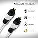 Toslink Digital Optical Audio Cable, GearIT Pro Series TOSLINK Digital Optical Audio Cable 3 Feet for HDTV, PS3, Tivo, Sound Bar, Stereo Receiver and Home Theater System - White