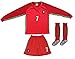 FPF 2015 Portugal Cristiano Ronaldo #7 Home Football Soccer Kids Jersey Short Socks Set Youth Sizes (Long, 12-13 Years Old)