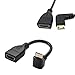 Afunta High Speed 90 Angle HDMI to Mini HDMI Cable V1.4 3D for Camcorders Tablet
