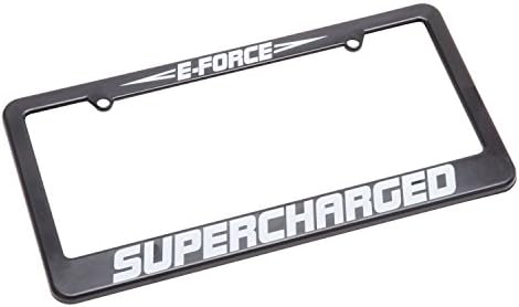 Edelbrock 9148 License Plate Frame E-Force Supercharger Logo License Plate Frame