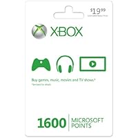 Xbox LIVE 1600 Microsoft Points - Xbox 360 Digital Code