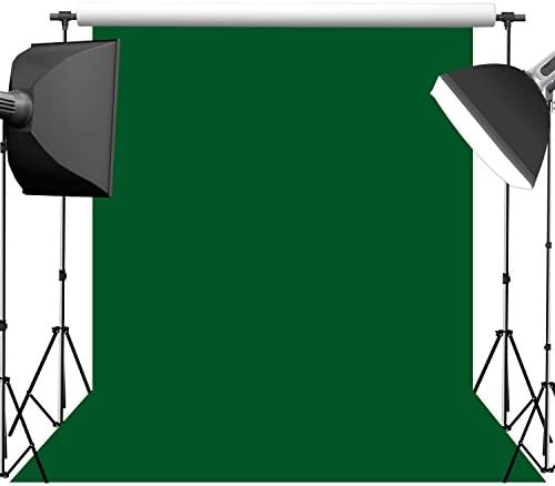 GuckZahl Photography Backdrop, 5x7 ft Green Color Photography Background For Studio Props Photo Backdrop