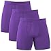Clevedaur Men's Antimicrobial Lenzing Modal Underwear Stretch Boxer Briefs With Fly, Size S-XXL (3-Pack)