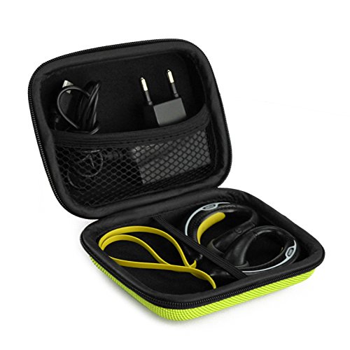 Sports Wireless Bluetooth Headset Carrying Case, Fit Jabra Sport Plus, Pulse, Step, Rox, Sony MDRAS200, MDR-J10, MDR-AS200 / Sweat Proof Wireless Workout Earbuds Carrying Case (Yellow) Sports Wireless Bluetooth Headset Carrying Case, Fit Jabra Sport Plus, Pulse, Step, Rox, Sony MDRAS200, MDR-J10, MDR-AS200 / Sweat Proof Wireless Workout Earbuds Carrying Case (Yellow)