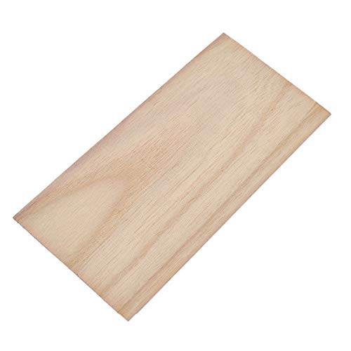 LTKJ 10pcs Wooden Plate Model Balsa Wood Sheets for DIY House Ship Aircraft Light (200x100x1.5mm) - Thumbnail 3