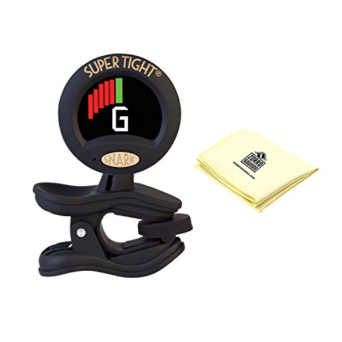 Snark ST-8 Super Tight Clip On Tuner with Zorro Sounds Instrument Polishing Cloth