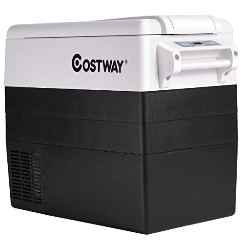 COSTWAY Car Refrigerator, 55Quart Portable Compressor Freezer, 4°F to