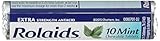 Extra Strength Rolaids Antacid Chewable Tablets 12 Rolls X 10 Tablets. New!