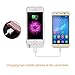 Leadtry 4200mah Iphone 5 5s 5SE Universal Slim Case Rechargeable Portable Charger Case Outdoor Moving External Battery Backup Case Cover with 4 LED Lights Built-in Pop-out Kickstand Holder (White)
