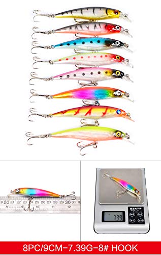Roseflower Leurres De Pêche Kit Spinnerbaits,plastique Vers,minnow,popper,crayon En Métal Dur Leurres,souples Pêche Jigs Crochets De Pêche