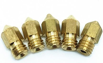 Laptopaid-5PCS 3D 0.3mm Extruder Brass Nozzle Print Head for MK8 1.75mm ABS PLA PrinterUpgrade HIGH LUBRICITY Makerbot Rep