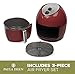 Paula Deen 9.5 QT (1700 Watt) Family-Sized Air Fryer, Rapid Air Circulation System, Single Basket System, Ceramic Non-Stick Coating, Simple Knob Controls, 50 Recipes, 1-Year Warranty (Merlot)