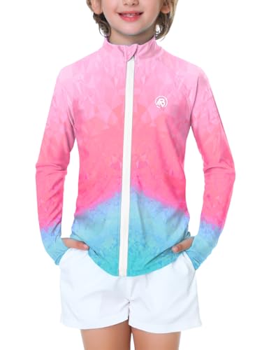 Kids Long Sleeve Rash Guard Swim Shirt