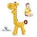 Baby Teething Toys for 0-6 Month, Tinabless Giraffe Baby Chew Toy and Teething Mitten Set, Silicone Teethers for Babies 6-12 Months, Christmas Stocking Stuffers for Boys&Girls