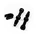 Lightweight Anodized Tubeless Valve Stem Presta - Black (Pair)