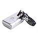 HDE Men's Rechargeable Cordless Travel Shaver Razor Electric Precision Trimmer Groomer- Carbon Fiber Gray
