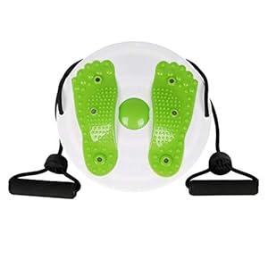 YiMiny Leg Stretcher Yoga Belt Strap Twister Plate Disk Waist Slimming Fitness Small Home Fitness Sports Equipment Improve Back and Waist Flexibility