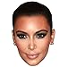 Kim Kardashian Celebrity Mask, Flat Card Face, Fancy Dress Mask