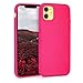kwmobile Case Compatible with Apple iPhone 11 Case - Soft Slim Protective TPU Silicone Cover - Neon Pink