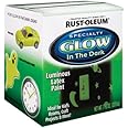 Rust-Oleum 214945 Glow in The Dark Brush On Paint, Half Pint, Green, 7 Fl Oz (Pack of 1)