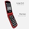 Ushining-Unlocked-Big-Button-Flip-Phone-for-Seniors-Dual-Sim-Free-Clamshell-Pay-as-You-Go-Basic-Mobile-Phones-with-SOS-Button-Loud-Speaker-for-SeniorChristmas-Red Ushining Unlocked Big Button Flip Phone for Seniors, Dual Sim Free Clamshell Pay as You Go Basic Mobile Phones with SOS…
