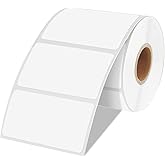 CLASSY 2" x 1" Direct Thermal Labels, Barcode & Return Address, Compatible with Zebra & Rollo Printers (1300 Labels)