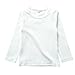 KISBINI Unisex Girls 100% Cotton Long Sleeve T-Shirt Top Tees White 2T