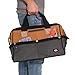 Dickies 16-Inch Durable Canvas Work Bag for Painters, Carpenters, and Builders, Heavy-Duty Zipper, Reinforced Handles, Exterior Pockets, Tan/Grey