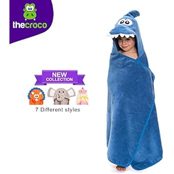 TheCroco Premium Hooded Towel: Ultra Soft, 100% Cotton, Super Absorbent, Thick, and Exceptionally Large.