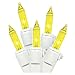 LiteSource 32308 - 20 Light White Wire Yellow Miniature Christmas Light String Set